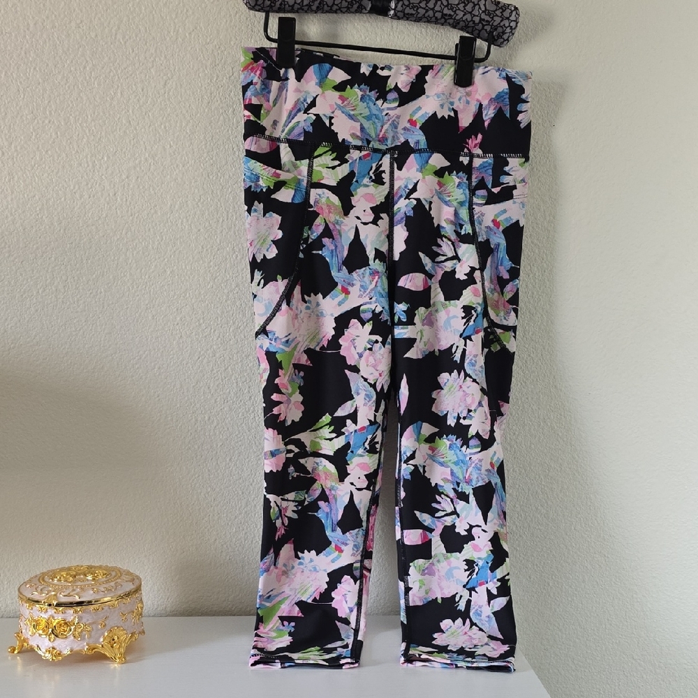 Bebe Sport Multicolor Floral Leggings